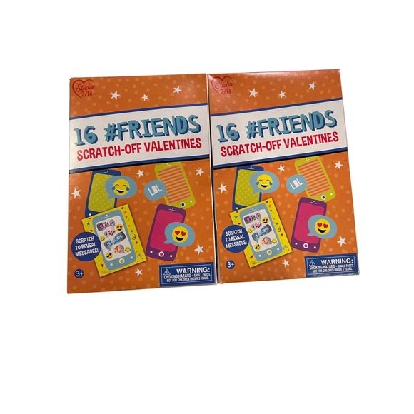 Studio 2/14 Valentines Cards Kids 2 packs of 16 New - Picture 1 of 8